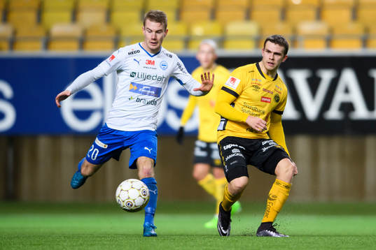 Värnamos Freddy Winst och Elfsborgs Jesper Manns