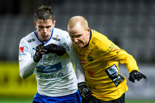 Värnamos Oscar Johansson och Elfsborgs Simon Lundevall