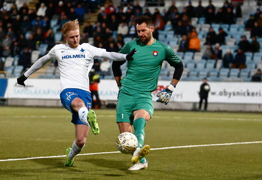 Missad målchans för Norrköpings Kalle Holmberg