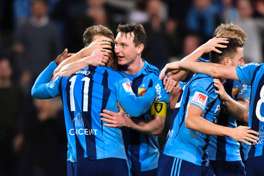 Djurgårdens Kim Källström jublar