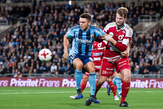 Djurgårdens Kerim Mrabti och Degerfors Christoffer