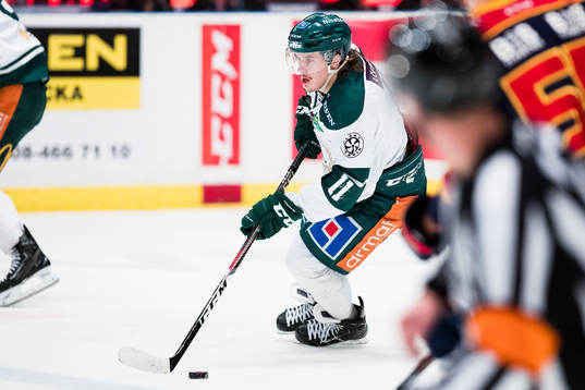 Färjestads Joakim Nygård med pucken