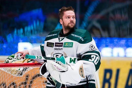 Färjestads målvakt Lars Haugen