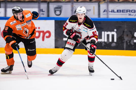 Karlskronas Kristoffer Söder  och Malmö Redhawks Fredrik