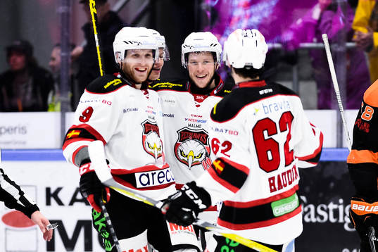 Malmö Redhawks Frederik Storm jublar