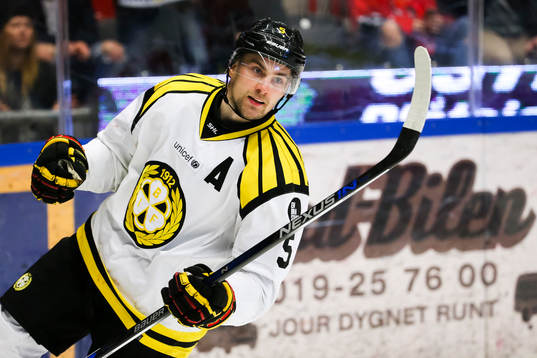 Brynäs Lukas Kilström jublar