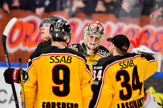 Luleås målvakt Filip Gustavsson deppar