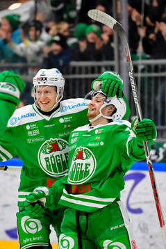 Rögles  Simon Ryfors jublar