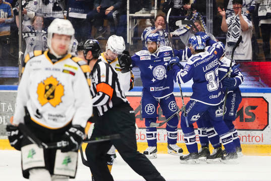 Leksands Mattias Ritola jublar