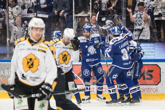 Leksands Mattias Ritola jublar