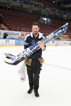 Leksands materialförvaltare Johan Bonde