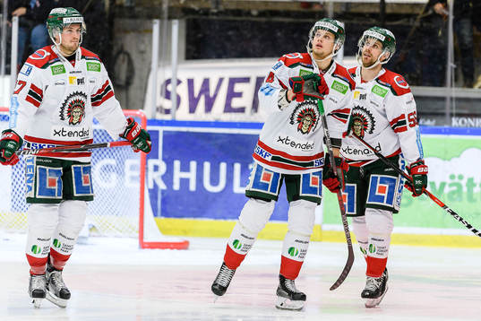 Frölundas Sebastian Stålberg, Jacob Larsson och Jonathan