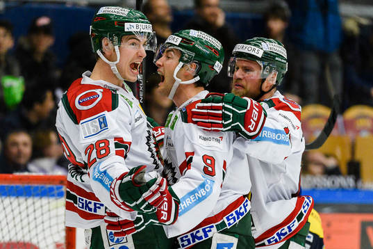 Frölundas Johan Sundström, Casey Wellman och Sean