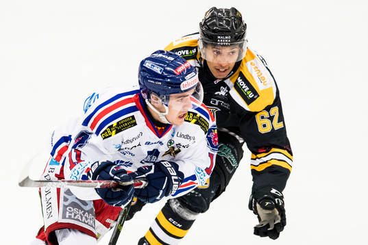 Oskarshamns Victor Löfstedt och Panterns Oscar Nord