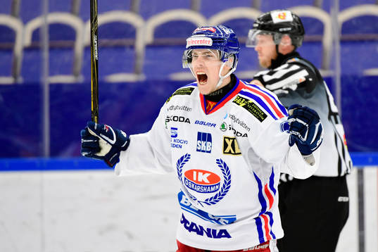 Oskarshamns Fredrik Styrman jublar