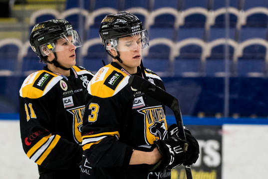 Panterns Ludwig Karlsson och Jacob Cederholm deppar