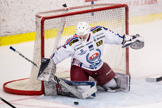 Oskarshamns målvakt Erik Källgren