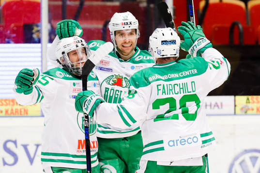 Rögles Felix Schütz, Cade Fairchild jublar med Mathias