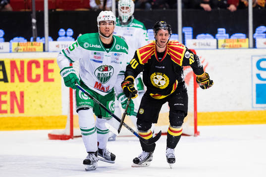 Rögles Alen Bibic och Brynäs Jesper Jensen
