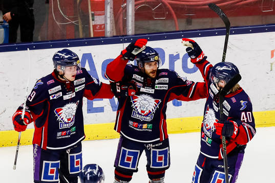 Linköpings Garret Roe jublar
