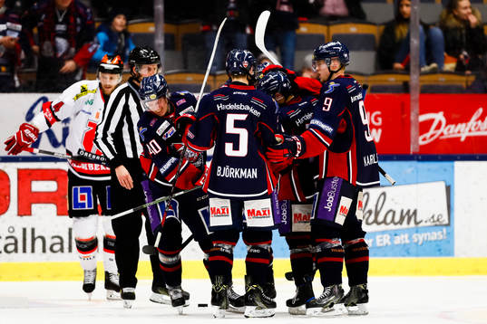 Linköpings spelare jublar