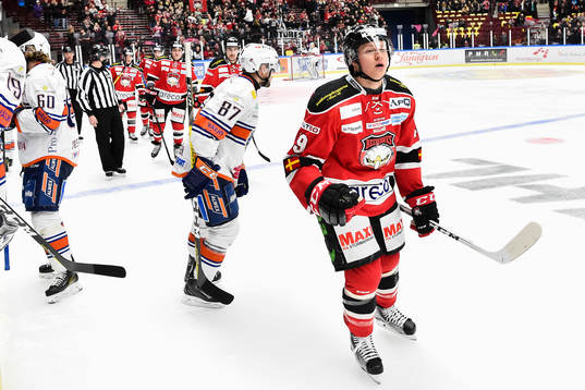 Malmö Redhawks Rhett Rakhshani jublar