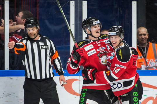 Malmö Redhawks Lars Bryggman jublar