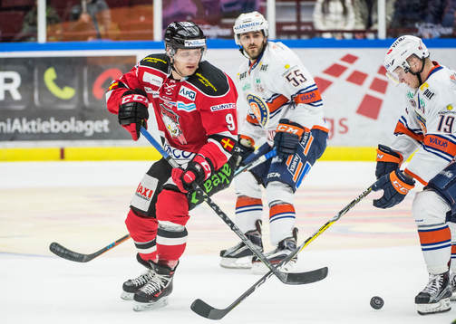 Malmö Redhawks Frederik Storm mot Växjös Tuomas