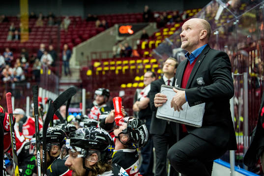 Malmö Redhawks tränare Peter Andersson deppar