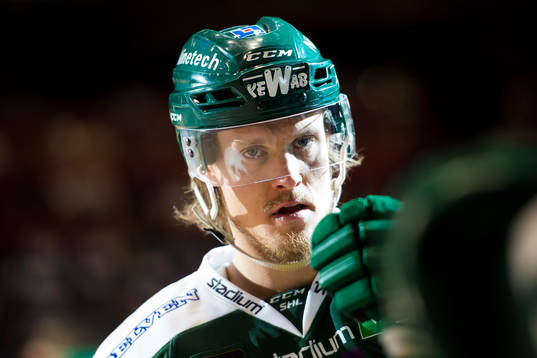 Färjestads Magnus Nygren jublar