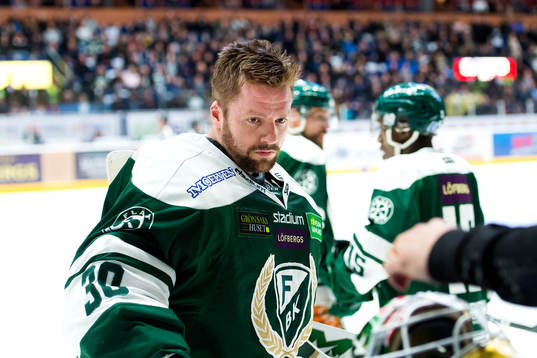 Färjestads målvakt Lars Haugen