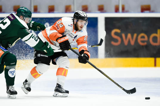 Färjestads Per Åslund och Karlskronas Jimmy Andersson