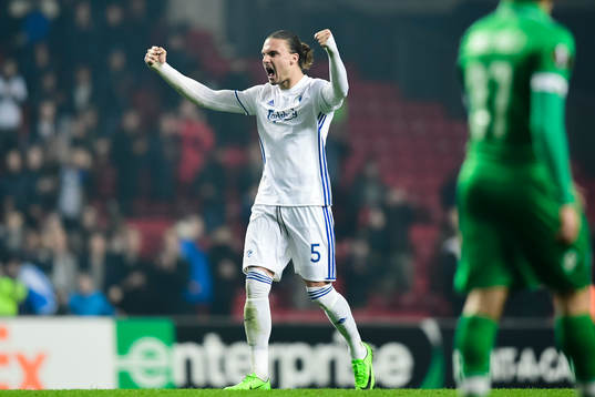 FC Köpenhamns Erik Johansson  jublar