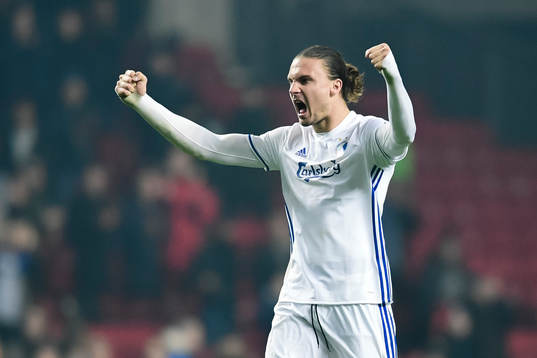 FC Köpenhamns Erik Johansson  jublar