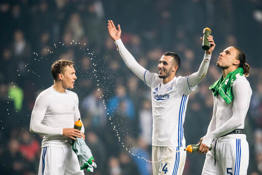 FC Köpenhamns Ludwig Augustinsson, Youssef Toutouh och