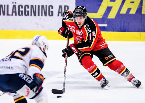 Luleås Andreas Falk med pucken