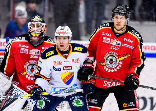 Djurgårdens Matt Anderson och Luleås Ilari Melart