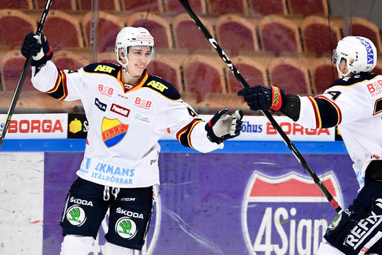 Djurgårdens Lukas Vejdemo jublar