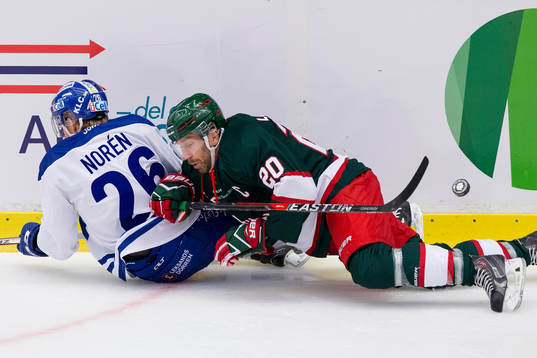 Leksands Patrik Norén och Frölundas Joel Lundqvist