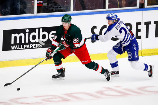 Frölundas Johan Sundström och Leksands Isak Skedung