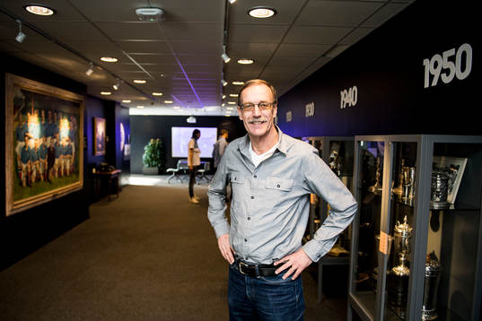Staffan Tapper när Malmö FF håller öppet hus för sitt