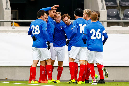 Åtvidabergs spelare jublar