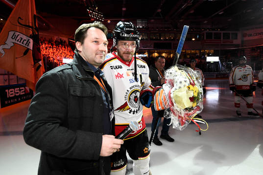 Luleås Jan Sandström uppmärksammas av KHKs ordförande