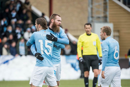 Malmö FFs Pawel Cibicki jublar