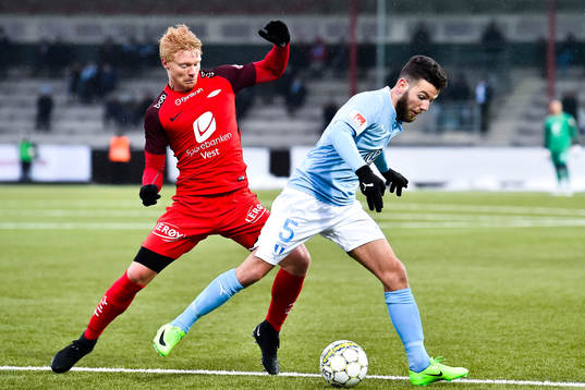 Branns Sivert Heltne Nilsen och Malmö FFs Erdal Rakip
