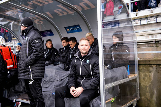 Malmö FFs tränare Magnus Pehrsson innan träningsmatchen