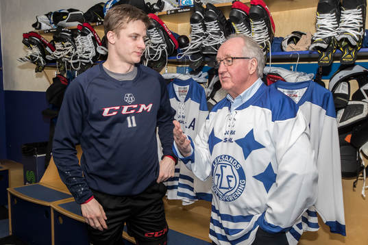 Leksands Martin Karlsson och Dan Söderström innan