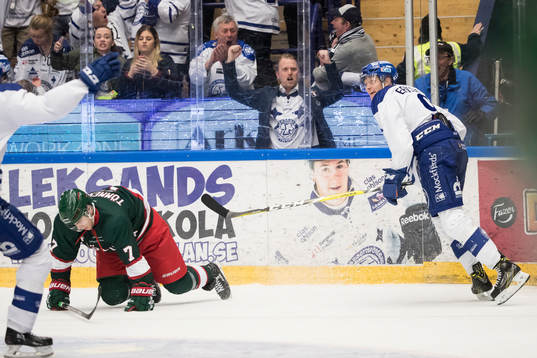 Leksands Lukas Ericsson jublar