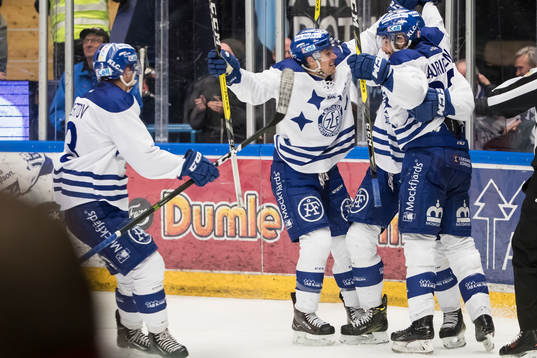 Leksands Markus Lauridsen Daniel Bertov Jon Knuts jublar