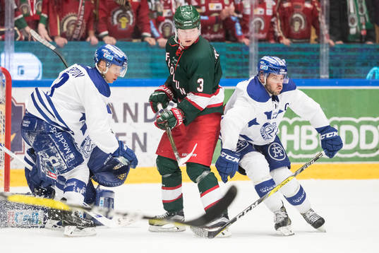 Leksands Daniel Bertov och Jesper Ollas och Frölundas Carl
